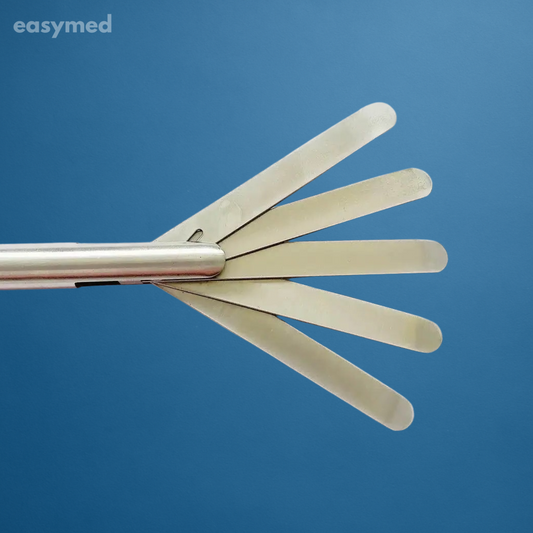 Retractor abanico fijo de 5 hojas laparoscópico 10 mm × 350 mm