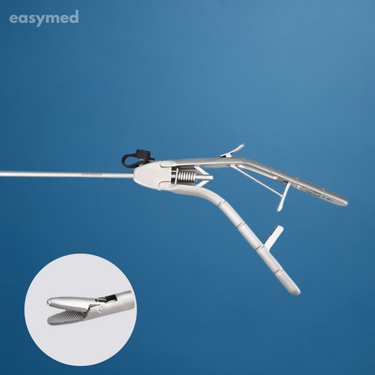Portaagujas laparoscópico mango ergonómico 5 mm × 330 mm, reutilizable