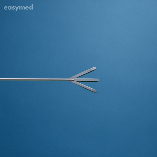 Retractor abanico fijo de 3 hojas laparoscópico 5 mm × 350 mm