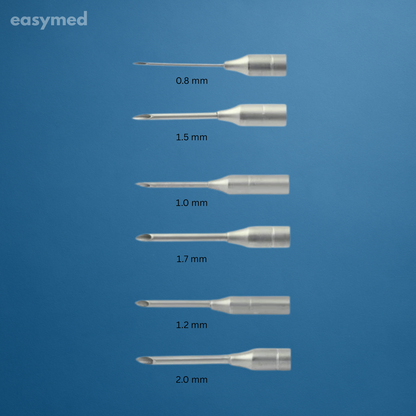 Aguja de aspiración laparoscópica 5 mm × 330 mm, reutilizable, esterilizable en autoclave