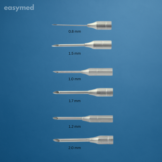 Aguja de aspiración laparoscópica 5 mm × 330 mm, reutilizable, esterilizable en autoclave