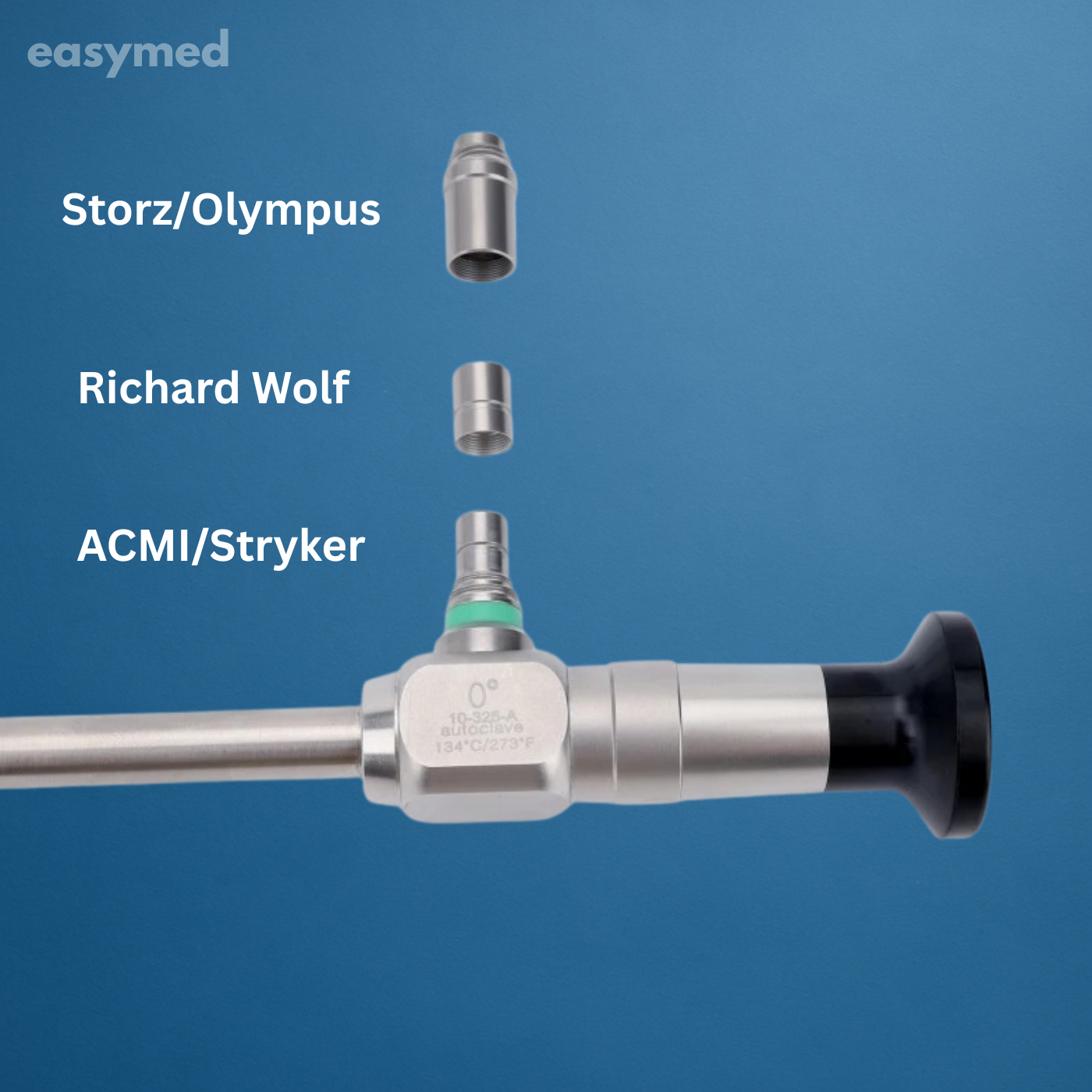 Laparoscopio rígido 10 × 325 mm, ángulo 0°/30°