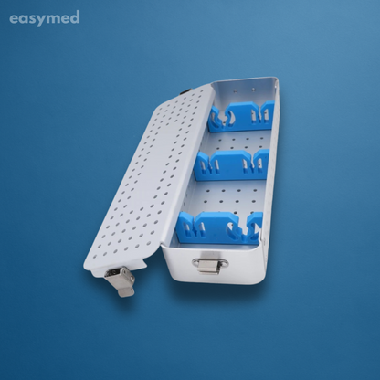 Charola de esterilización para ópticas 440 × 84 × 42 mm, acero inoxidable