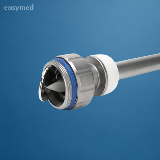 Trocar laparoscópico roscado, sellado magnético, reutilizable