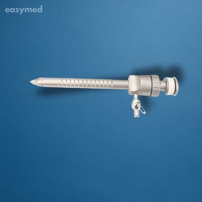 Trocar laparoscópico roscado, sellado magnético, reutilizable