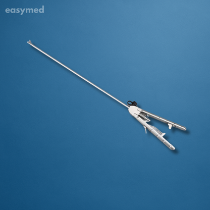 Portaagujas laparoscópico mango recto tipo A 5 mm × 330 mm, reutilizable