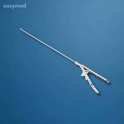 Portaagujas laparoscópico mango JJ 5 mm × 330 mm, reutilizable