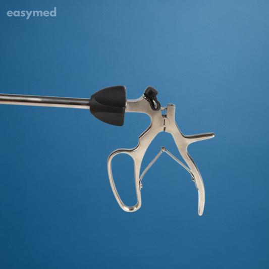 Pinza Bulldog laparoscópica 5 mm × 330 mm, incluye 4 clamps intercambiables