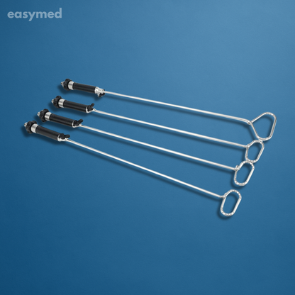 Retractor hepático Goldfinger laparoscópico 5 mm × 460 mm, esterilizable en autoclave
