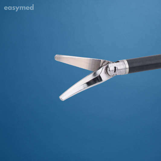 Tijera Metzenbaum curva laparoscópica 5 mm × 330 mm, mango desmontable